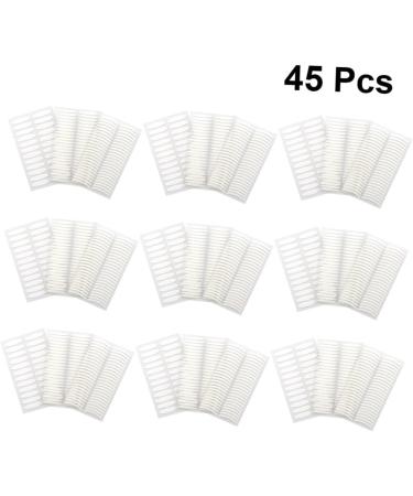 FRCOLOR 45 Sheets Big Eye Eyelid Fold Eyelid Shadow Decals Double Eyelid Stickers Eyelid lace Fiber Eyelid Lift Strip Transparent Tape Women Eyelid Tape Man White Lasting Fiber Strip - Buy Online on GoSupps.com