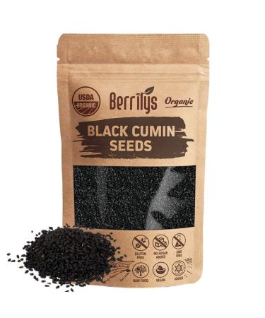 Berrilys, Organic Black Seeds, 16oz, also known as Nigella Sativa, Kalonji & Black Cumin Seeds