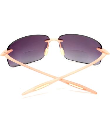 Maui TR90 Sports Navigator Bifocal Sunglasses Pink 2.25x - Reading Sunglasses for Men and Women - Buy Online on GoSupps.com