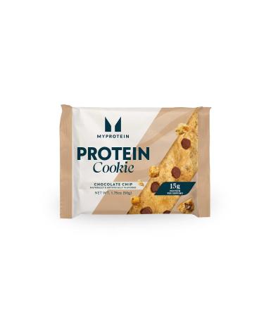 Myprotein Baked Protein Cookie Chocolate Chip Flavor High Protein Snack with 60g Protein Per Box (15g Per Cookie) 6 Soft-Baked 60g Cookies Delicious Post-Workout Treat 210 Calories Each - Buy Online on GoSupps.com