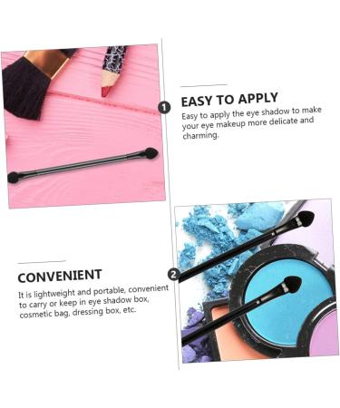FOMIYES 60 Pcs Double Ended Eyeshadow Brush Makeup Sponge Foam Makeup Brush Beauty Eyeshadow Brush Suite Mix 12x1cmx2pcs Blackx2pcs - Buy Online on GoSupps.com