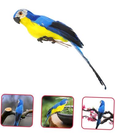 TOYANDONA 5pcs Ornament Figure Parrot Model Vivid Wedding Supply Sculptures Realistic Birds Adornment for 20x5cmx5pcs Bluex5pcs - Buy Online on GoSupps.com