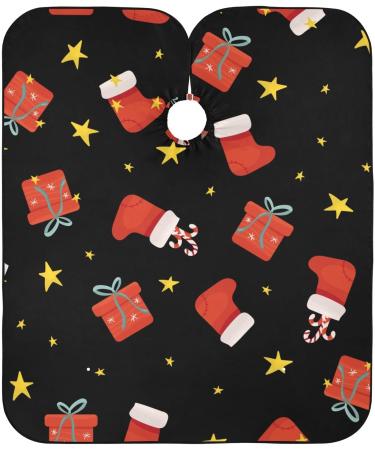 Waterproof Barber Cape - Unisex Hair Cutting Bib with Gift Boxes & Christmas Socks | Cheetah Design for Men - Buy Online on GoSupps.com