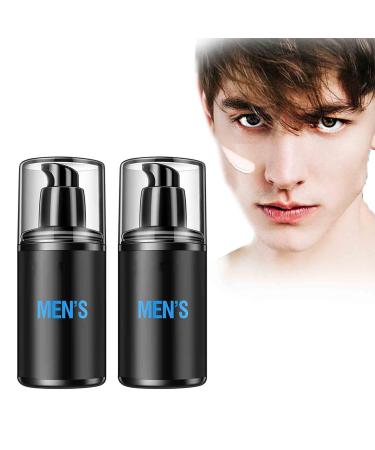 Men's makeup cream moisturizing spot-covering light nude makeup cream oil control and hydration men's concealer isolation cream long-lasting refreshing non-sticky hide pores cover blemishes 2pcs