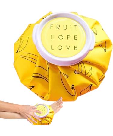 Shakven Ice Bags Reusable | Cute Hot Water Bag - Easy To Carry Leakproof Physical Hot Cold Packs for Injuries Ice Bag for Body Aches Yellow - Buy Online on GoSupps.com