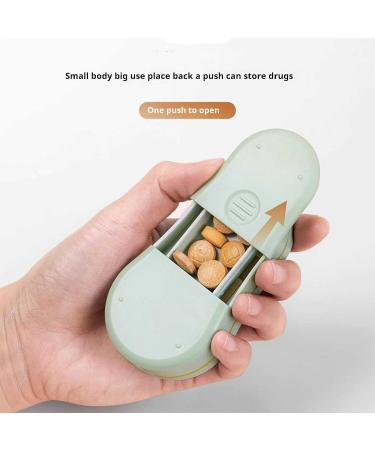 3-Pack Pill Cutter Set | Portable Splitters for Vitamins & Medications | Crystal Acrylic Pill Box with Double Compartments - Buy Online on GoSupps.com