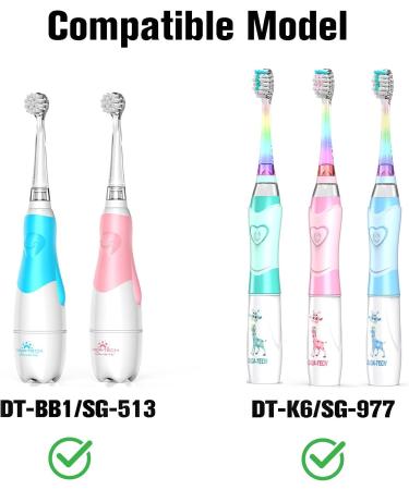 Dada-Tech Baby/Kids Electric Toothbrush Replacement Heads (Round) - Pack of 4 - Buy Online on GoSupps.com
