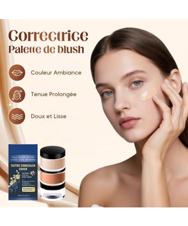 Anti-cernes pour tatouages l ger et non alourdissant id al pour les tatouages les cicatrices et les taches brunes. R sistant la transpiration aux bavures et aux transferts. (Lot de 3) - Buy Online on GoSupps.com