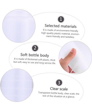 Zerodeko 4 pi ces Bouteilles Teinture Cheveux Rechargeables Flacons Plastique Pointe Fine pour Salon Coiffure Dose Pr cise Shampooing et Soin Chevelu Formats S et Usage Professionnel - Buy Online on GoSupps.com