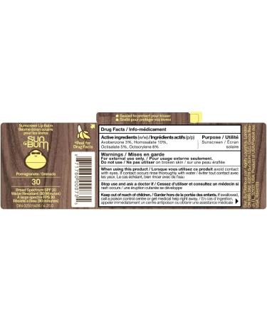 Sun Bum Sunscreen Lip Balm Pomegranate Spf 30 Pomegranate 4.25 g - Buy Online on GoSupps.com