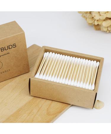 Buy Tingdongwei 400 Eco-Friendly Bamboo Cotton Swabs | 100% Biodegradable & Plastic-Free Ear Sticks - Perfect for Eco-Conscious Consumers - Buy Online on GoSupps.com