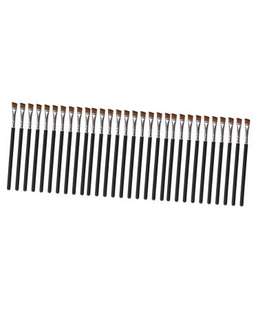 FRCOLOR 30 Pcs Angle Makeup Brush Stiff Angled Brush Eyebrow Filler Brush Brow Powder Brush Eye Makeup Brush Lip Gloss Kits Brow Brush Eyebrow Combs Precision Supplies Wooden