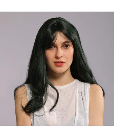 Buy Long Black Synthetic Wig for Women - Brazilian Wavy & Curly Cosplay Styles | 50s 60s 70s 80s Vintage Looks - Buy Online on GoSupps.com