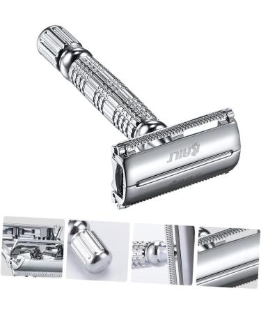 Minkissy Manual Double-Edged Razor for Men | Classic Face & Body Razor | Premium Beard Shaving Tool - Buy Online on GoSupps.com