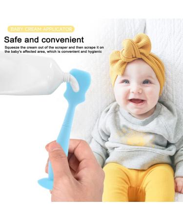 kkekafu Silicone Spatula with Suction Cup | Diaper Cream Applicator Handheld Spatula - Yellow - Buy Online on GoSupps.com
