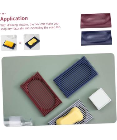 Amosfun 6 Pcs Soap Box Small Wallet for Women Soap Dish for Counter Travel Soap Case Decorative Basket Soap Dish for Tile Soap Rack Trays Soap Dishes for Bar Soap Mouse Pad Toilet - Buy Online on GoSupps.com
