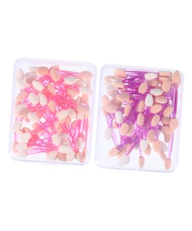 Mipcase 100pcs Double Ended Eyeshadow Brush Bulk Makeup Brush