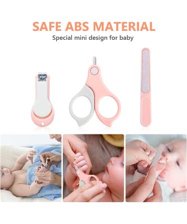 Vicloon Baby Nail Care Kit - 6Pcs Manicure Set for Newborn, Infant, Toddler - Pink - Buy Online on GoSupps.com