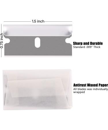 REXBETI 100PCS Single Edge Razor Blades  Industrial Scraper Razor Blades  One Edge Razor Blade  Replacement Box Cutter Blades  Suitable for Removing Labels  Decals  Stickers 100pcs blades - Buy Online on GoSupps.com