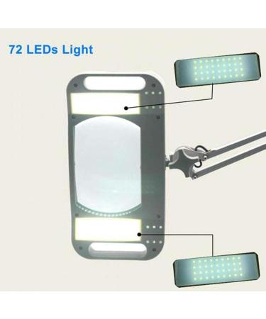 Portable 72 LED Lighted Hands Free with Light Stand - 10X Illuminated Magnifier for Reading Inspection Soldering Needlework Repair Hobby Full of Stars - Buy Online on GoSupps.com