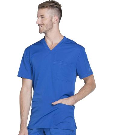 Dickies Dynamix Men Scrubs Top - V-Neck DK640 - Small Royal - Buy Online on GoSupps.com