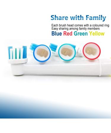 Oral B Pro Electric Toothbrush Replacement Brush Heads - Compatible with Vitality Pro Smart Genius Series - Classic Round Brush Heads - White - Refills - Buy Online on GoSupps.com