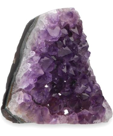Deep Purple Amethyst Geode (1-1.5 Lb) Raw Cluster Crystals - Authentic from Uruguay - Buy Online on GoSupps.com