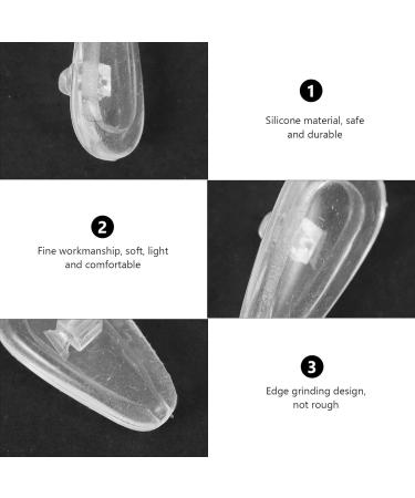 Coheali 25 Pairs Non-Slip Clear Glasses Nose Pads - Skin-Friendly Anti-Slip Gel Air Cushions for Ultimate Comfort - International Shipping Available - Buy Online on GoSupps.com