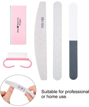 Nail Files Powder Brush Durable Buffing grit Accessories UV Gel Polish Tools for Home Professional use Portable Buffer Files Buffers Manicure Pedicure Care Kit Dead Skin - Buy Online on GoSupps.com