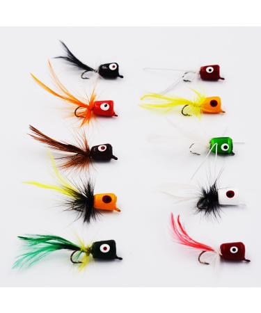 Flyafish Bass Popper Dry Fly Fishing Lure Kit Panfish Bait