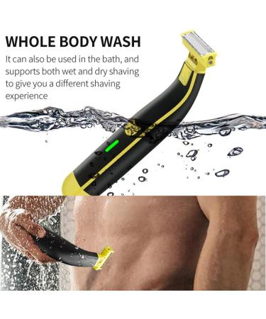 Full Body Washed Wet and Dry Shaver Men's Electric Shaver Full Body wash Wet and Dry Double Shave 700mA Dry Wet Waterproof Men's Rotary Facial Shaver (1set) - Buy Online on GoSupps.com