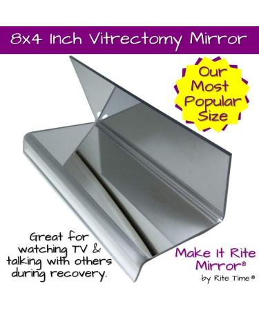 8-Inch Wide 2-Way Make It Rite Mirror for Face Down Vitrectomy and Proning Lung Recovery | Easy TV Viewing | Invented 1994 - Buy Online on GoSupps.com