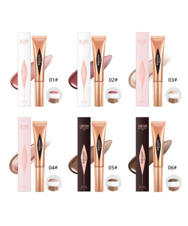 Natural Matte Liquid Blush Beauty Wand with Cushion Applicator - Lightweight & Blendable Cream Stick for Contouring - Cruelty-Free & Vegan (01 Blush Stick) - Buy Online on GoSupps.com