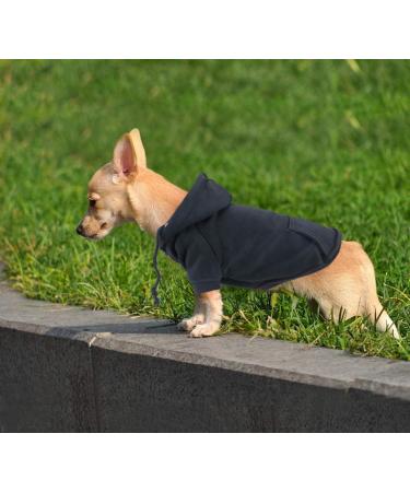 Shop Idepet Dog Sweater - Warm Clothes for Small Dogs & Cats | Chihuahua & Puppy Coats in Black (L) - Buy Online on GoSupps.com