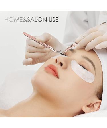 LANKIZ Stainless Steel Eyelash Extension Tweezers Set - Straight and Curved Volume Lash Tweezers for Professional Application - Rose Gold, 9 Holes - 2 Piece Set - Buy Online on GoSupps.com