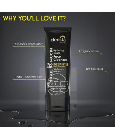 Snail 96 Mucin Skin Repair Cleanser | 96% Snail Filtrate | Korean Skincare for All Skin Types | Hydration & Repair | 100 ml - Buy Online on GoSupps.com
