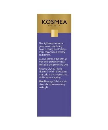 Kosmea Revive Illuminating Essence 10ml | Hydrating Face Oil for All Skin Types | Organic Vitamin C Facial Oil | Daily Routine Skincare - Buy Online on GoSupps.com