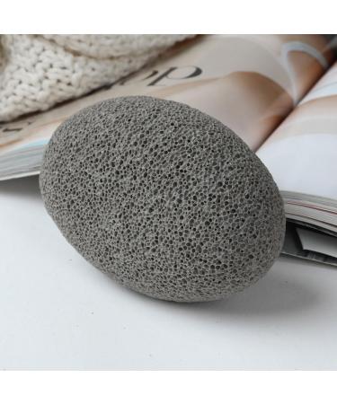 Foot Pumice Stone - Borogo Lava Pedicure Tool for Hard Skin & Callus Removal - Dead Skin Remover for Feet & Hands - Oval Grey - Buy Online on GoSupps.com