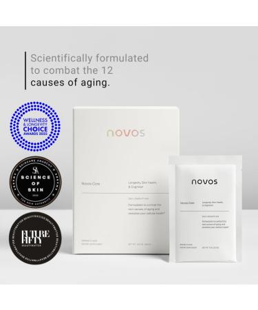 Novos Core Unflavored + Boost NMN Pure Longevity Stack | NMN Capsules & Unflavored Drink Mix for Cellular Repair Energy & DNA Support - Buy Online on GoSupps.com