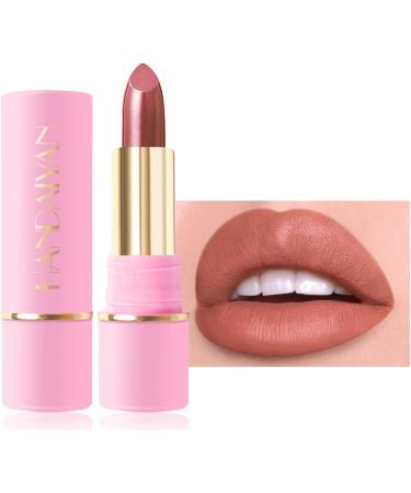 Waterproof Matte Lip Gloss for Women Long Lasting Smudge-Proof Matte Lipstick Makeup Pigments Cup Matte Lipstick Moisturizing Brown Pigments - Buy Online on GoSupps.com