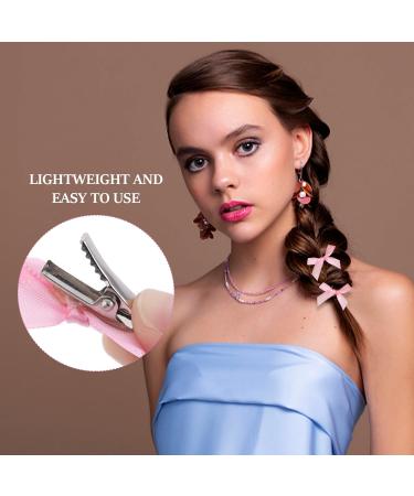 40 Pieces Of Bow Hairpins 2 Pieces Of Streamer Hairpins Small Hairpins Pink Bows Baby Hairpins Girl Hairpins - Buy Online on GoSupps.com
