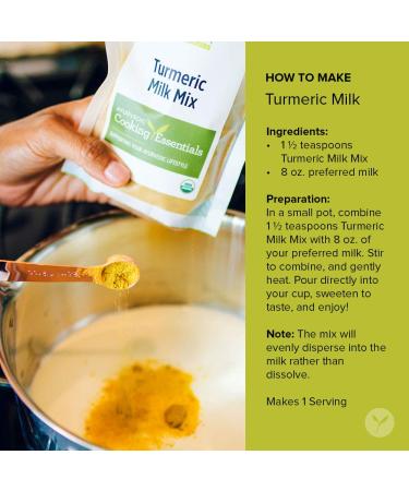 Banyan Botanicals Turmeric Milk Mix 3.5 oz - Organic Ayurvedic Health Booster - Buy Online on GoSupps.com