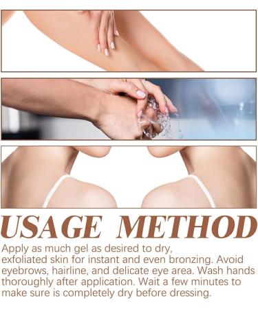 AUklOPVZZ 2 Set of Women Arm Back Leg Face Back Sunless Self-tan Cream Girls Natural Ingredients Bronzing Tanner Ladies Skin Care 2Set - Buy Online on GoSupps.com