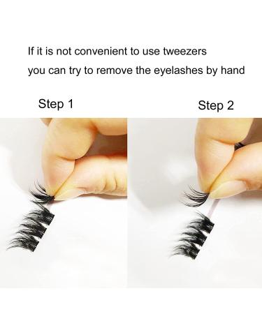 Dedila Large Tray Grafted Wide Stem Individual False Eyelashes - 120 Clusters D Curl Natural Long Volume Extensions - Dramatic Look - 14mm - Buy Online on GoSupps.com