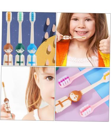 Angoily 8-Pack Children's Toothbrushes - Brightening Travel Toothbrush for Toddlers & Kids with Rubber Protection - Buy Online on GoSupps.com