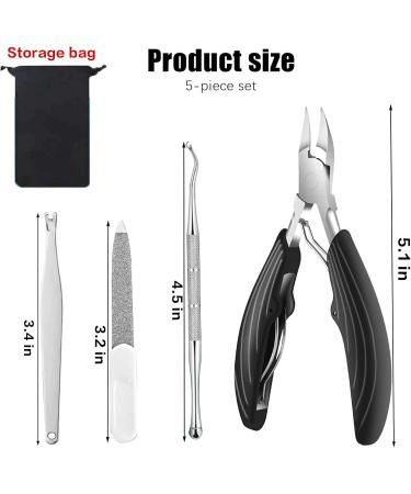 Manicure Set Nail Clippers Nail Scissors Nail File Cuticle Remover Cuticle Scissors Nail Set Cuticle Clippers Ingrown Toenails Set of 4 - Buy Online on GoSupps.com