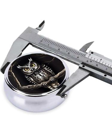 Late Night Owl Portable Metal Pill Box - Small 3-Compartment Travel Organizer for Pills - Durable & Convenient Design - Buy Online on GoSupps.com