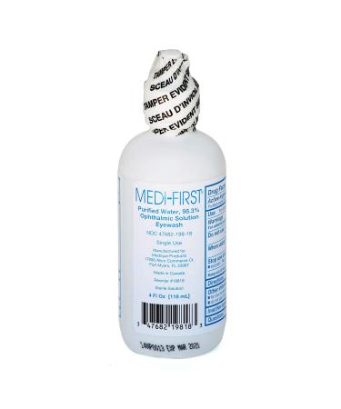 Medi-First Eyewash, Eye Rinse and Protection, First Aid Supplies, 4 Oz. 4 Ounces Eyewash