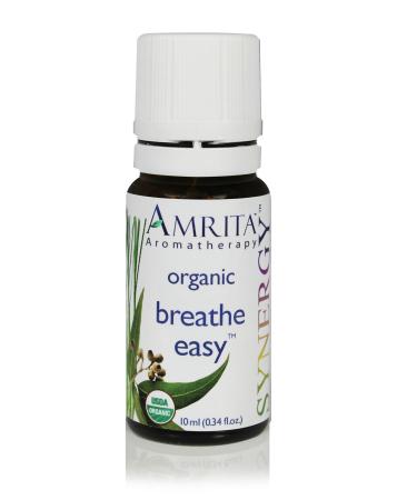 Breath Easy Synergy Essential Oil Blend - USDA Certified Organic Essential Oil Blend of Citronella Nardus Siberian Fir & Sweet Eucalyptus Globulus - Pure & Undiluted -SIZE: 60ML Eucalyptus Citronella 2 Fl Oz (Pack of 1)