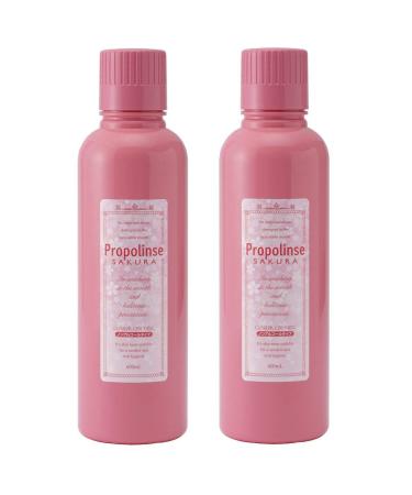 Propolinse Mouth Wash Sakura Pack of 2 (600ml / 20.3 Fluid Ounce)